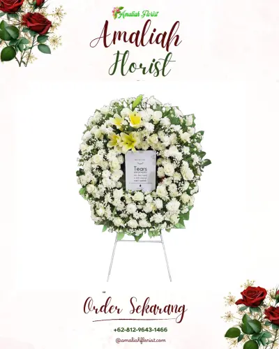 Krans Bunga Duka Cita di Landasan Ulin Utara